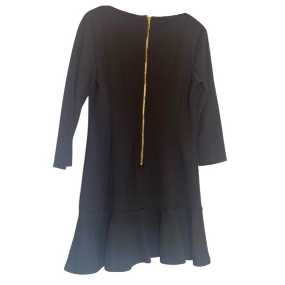 Juicy Couture Little Black Dress ruffle flounce hem above the knee Sz M Classic - Picture 5 of 5